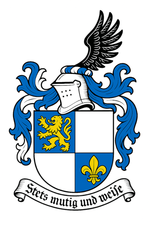 Klassische heraldischer Darstellung, 2D, Helm seitlich.