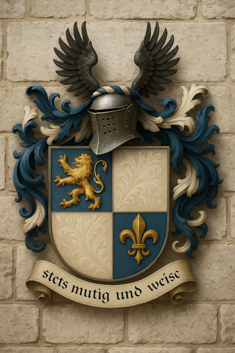 Wappen an Burgmauer